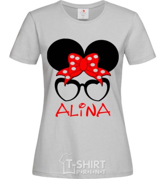 Women's T-shirt Alina minnie grey фото