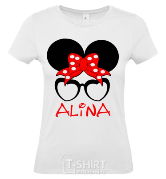 Women's T-shirt Alina minnie White фото