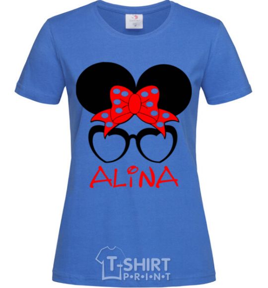 Women's T-shirt Alina minnie royal-blue фото