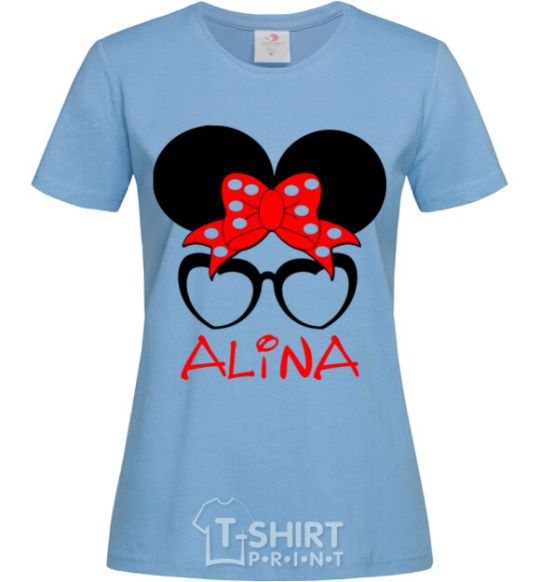 Women's T-shirt Alina minnie sky-blue фото