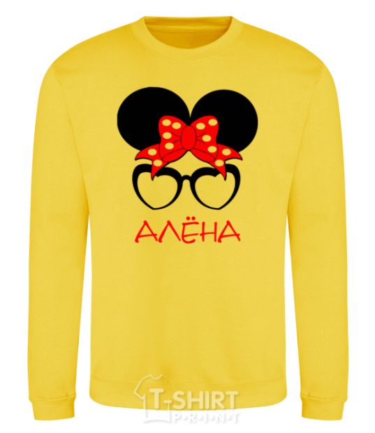 Sweatshirt Alyona minnie yellow фото