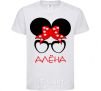 Детская футболка Алёна minnie Белый фото