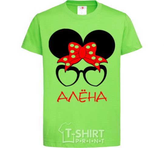 Kids T-shirt Alyona minnie orchid-green фото