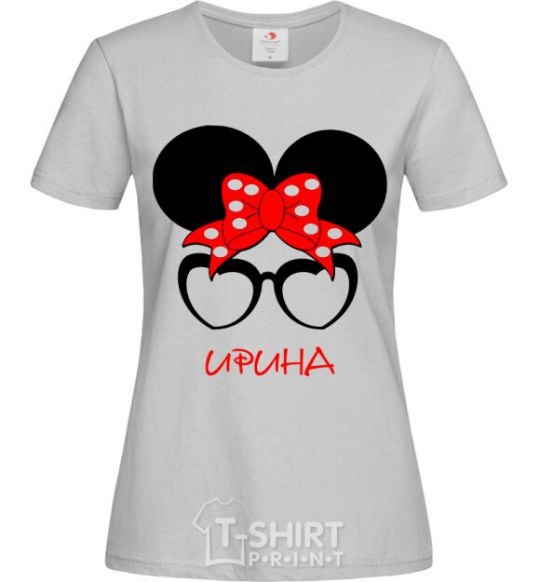 Women's T-shirt Irina minnie grey фото