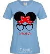 Women's T-shirt Irina minnie sky-blue фото