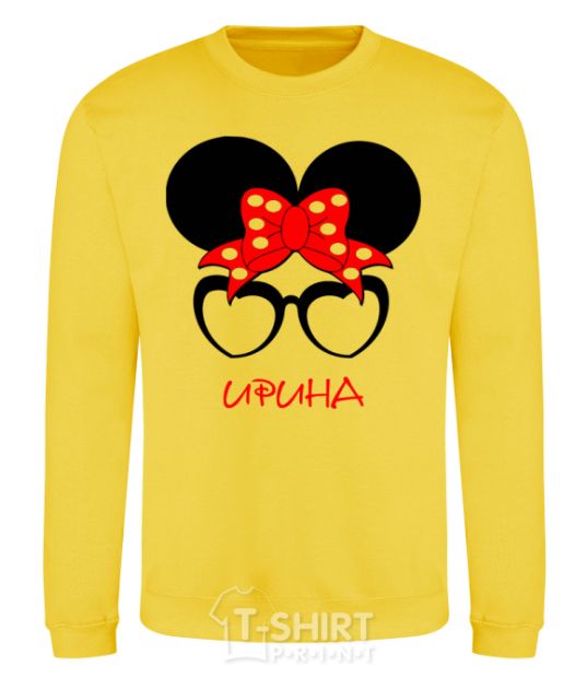 Sweatshirt Irina minnie yellow фото