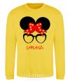 Sweatshirt Irina minnie yellow фото