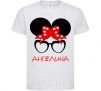 Детская футболка Ангелина minnie Белый фото