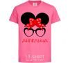 Детская футболка Ангелина minnie Ярко-розовый фото