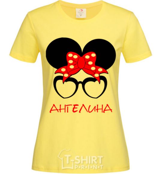 Women's T-shirt Angelina minnie cornsilk фото