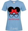 Women's T-shirt Angelina minnie sky-blue фото