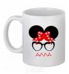 Ceramic mug Alla minnie White фото