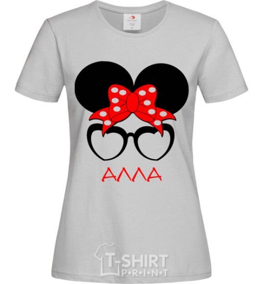 Women's T-shirt Alla minnie grey фото