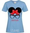 Women's T-shirt Alla minnie sky-blue фото