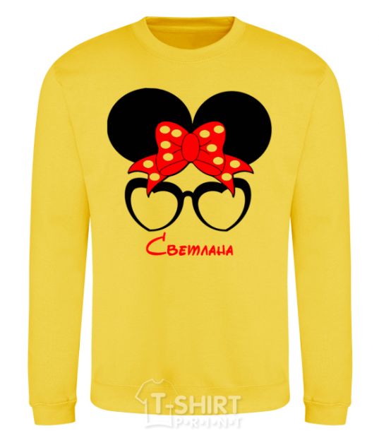 Sweatshirt Svetlana minnie yellow фото