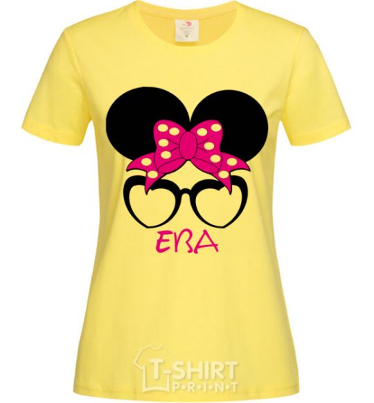 Женская футболка Ева minnie Лимонный фото