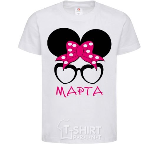 Kids T-shirt Martha minnie White фото