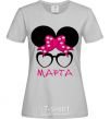 Women's T-shirt Martha minnie grey фото