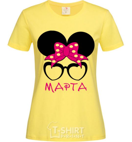 Women's T-shirt Martha minnie cornsilk фото