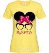 Женская футболка Марта minnie Лимонный фото