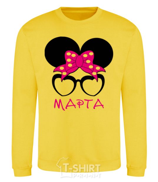 Sweatshirt Martha minnie yellow фото