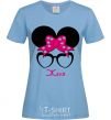 Women's T-shirt Gianni minnie sky-blue фото