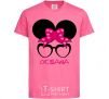 Детская футболка Oksana minnie Ярко-розовый фото