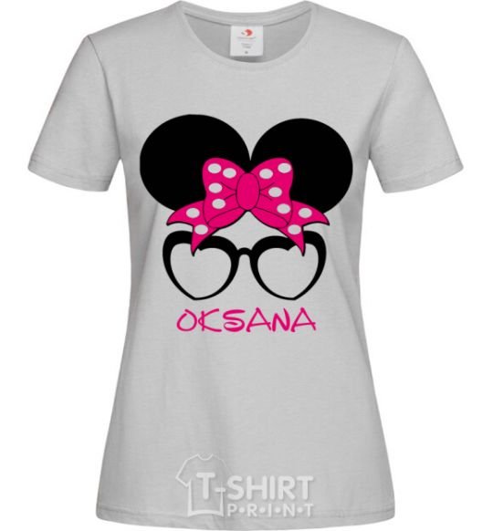 Женская футболка Oksana minnie Серый фото