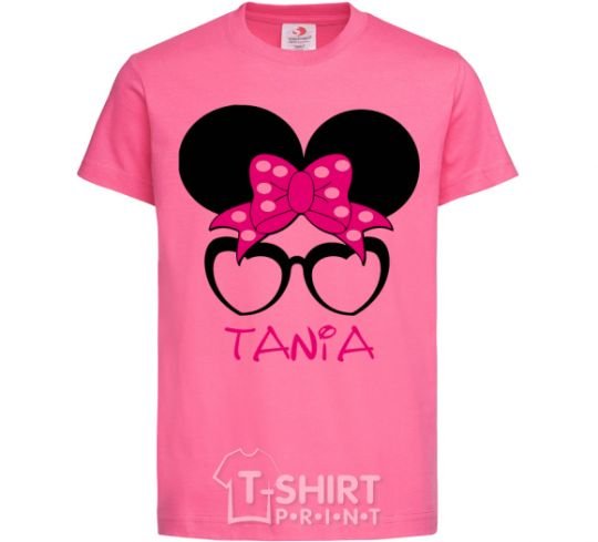 Детская футболка Tania minnie Ярко-розовый фото