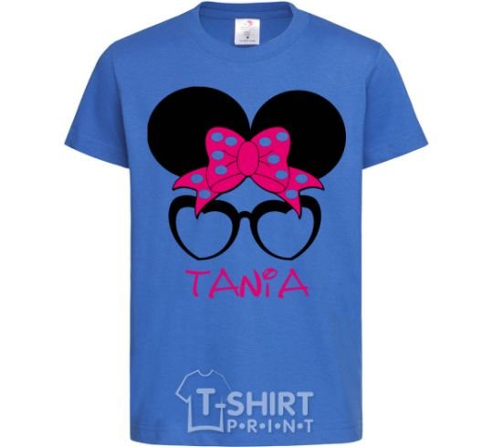 Детская футболка Tania minnie Ярко-синий фото