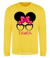 Sweatshirt Tania minnie yellow фото