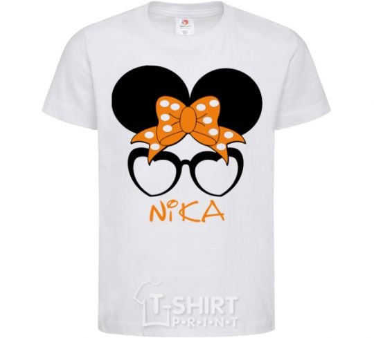 Kids T-shirt Nika minnie White фото