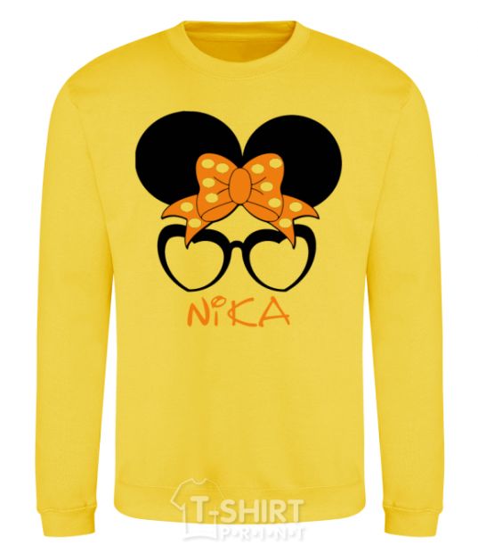 Sweatshirt Nika minnie yellow фото