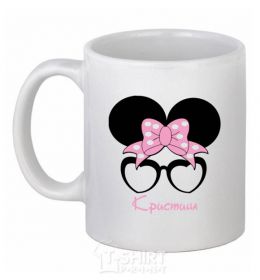 Ceramic mug Christina minnie White фото