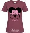 Women's T-shirt Darina minnie burgundy фото