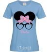 Women's T-shirt Darina minnie sky-blue фото