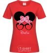 Women's T-shirt Darina minnie red фото