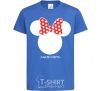 Kids T-shirt Anastasiya minnie mouse royal-blue фото