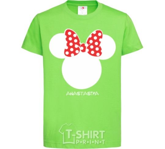 Kids T-shirt Anastasiya minnie mouse orchid-green фото