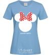 Women's T-shirt Anastasiya minnie mouse sky-blue фото