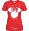 Women's T-shirt Anastasiya minnie mouse red фото