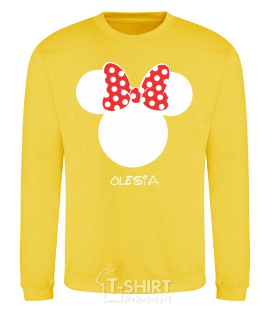 Sweatshirt Olesia minnie mouse yellow фото