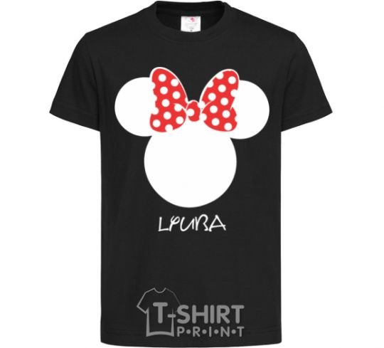 Kids T-shirt Lyuba minnie mouse black фото