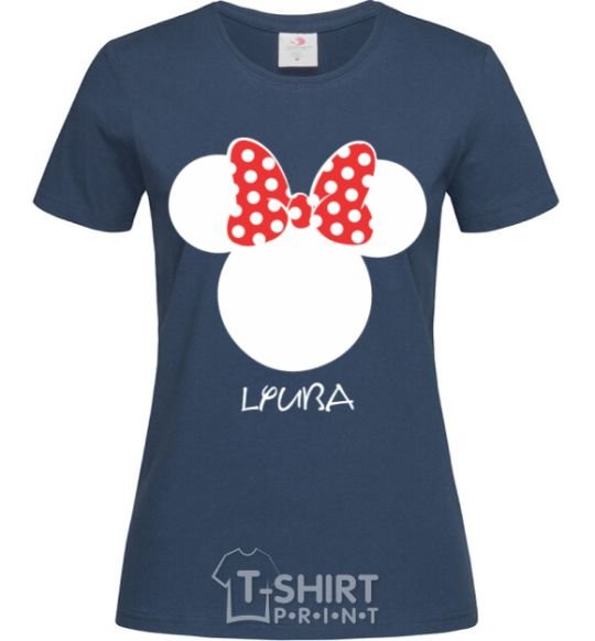 Women's T-shirt Lyuba minnie mouse navy-blue фото