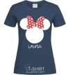 Women's T-shirt Lyuba minnie mouse navy-blue фото