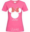 Женская футболка Lyuba minnie mouse Ярко-розовый фото
