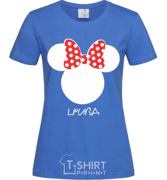 Women's T-shirt Lyuba minnie mouse royal-blue фото