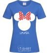 Women's T-shirt Lyuba minnie mouse royal-blue фото