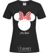 Женская футболка Lyuda minnie mouse Черный фото