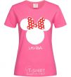 Женская футболка Lyuda minnie mouse Ярко-розовый фото